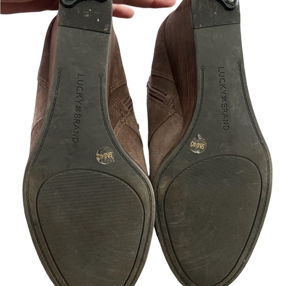 Lucky Brand Shylow Lace Wedge Booties - Picture 5 of 5